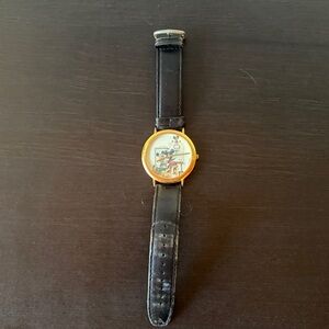 Vintage Disney Watch Mickey Mouse Painting Walt Disney Portrait